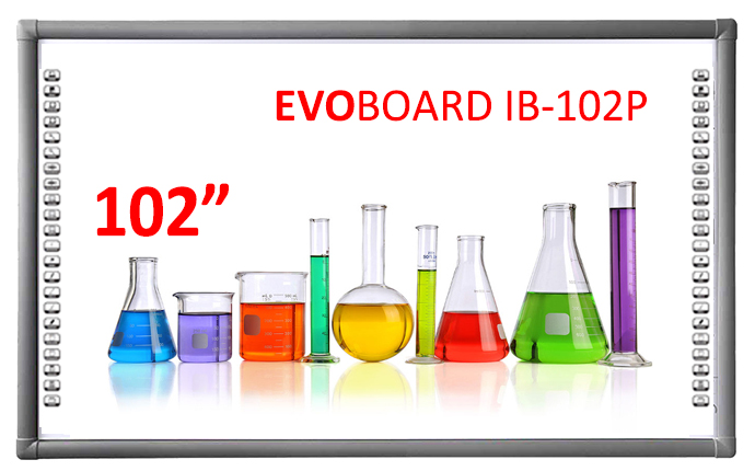 EVOBOARD IB-102P interaktív tábla, 16:9, IR, 10 pontos érintés